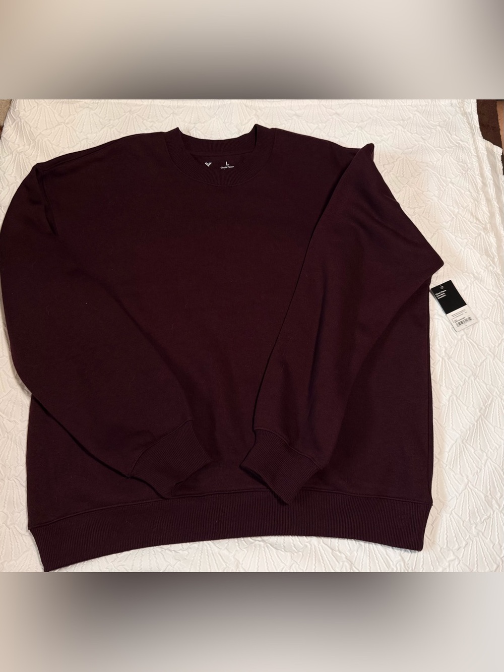 Xersion Men's Crewneck Sweater - Deep Burgundy